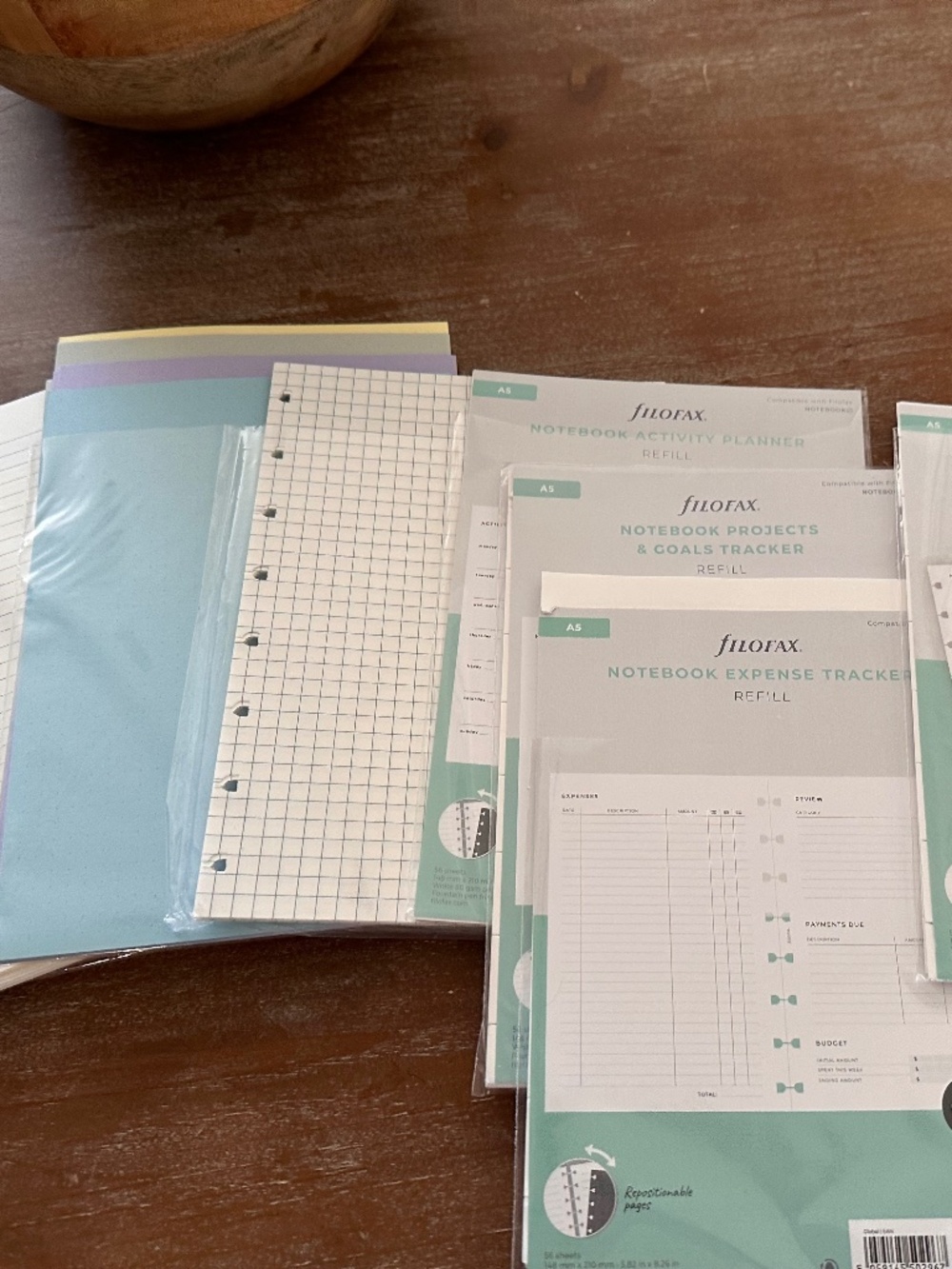 FILOFAX A5 Organizer Refill Pages
